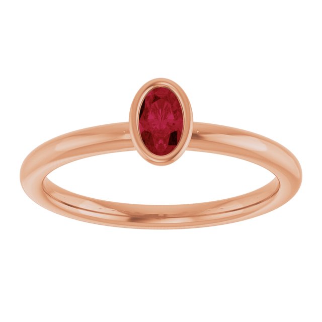 Lab-Grown Ruby | Oval | 5 x 3mm | Natural Ruby | Oval | 5 x 3mm