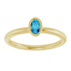 Natural Blue Zircon | Oval | 5 x 3mm