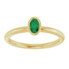 Natural Emerald | Oval | 5 x 3mm | Lab-Grown Emerald | Oval | 5 x 3mm