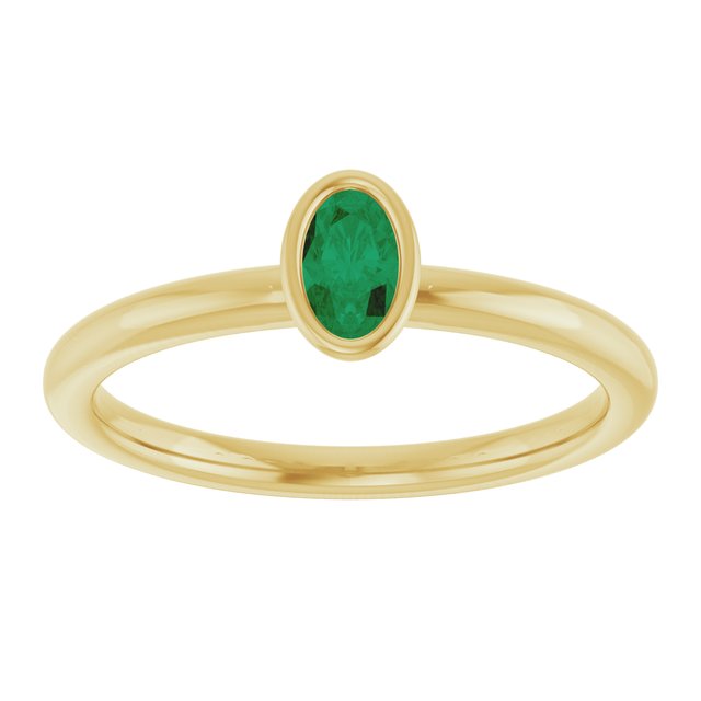 Natural Emerald | Oval | 5 x 3mm | Lab-Grown Emerald | Oval | 5 x 3mm