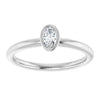 Natural White Sapphire | Oval | 5 x 3mm