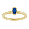 Natural Blue Sapphire | Oval | 5 x 3mm | Lab-Grown Blue Sapphire | Oval | 5 x 3mm