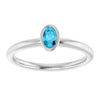 Natural Aquamarine | Oval | 5 x 3mm