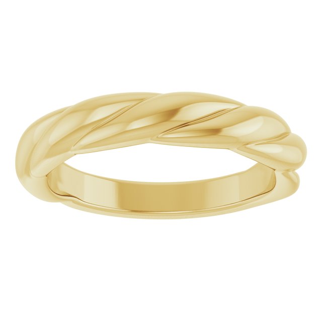 58065 / Ring / 14K Yellow / Polished / Twisted Rope Ring