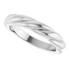 58065 / Ring / 14K White / Polished / Twisted Rope Ring