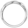 58065 / Ring / 14K White / Polished / Twisted Rope Ring