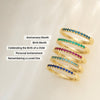 689237 / Ring / Set / 14K Yellow / Natural Aquamarine / Round / 1.5 Mm / Polished / Natural Aquamarine Stackable Ring
