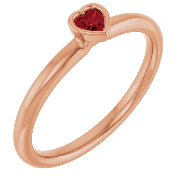 Natural Ruby | Heart | 3 x 3mm | Lab-Grown Ruby | Heart | 3 x 3mm