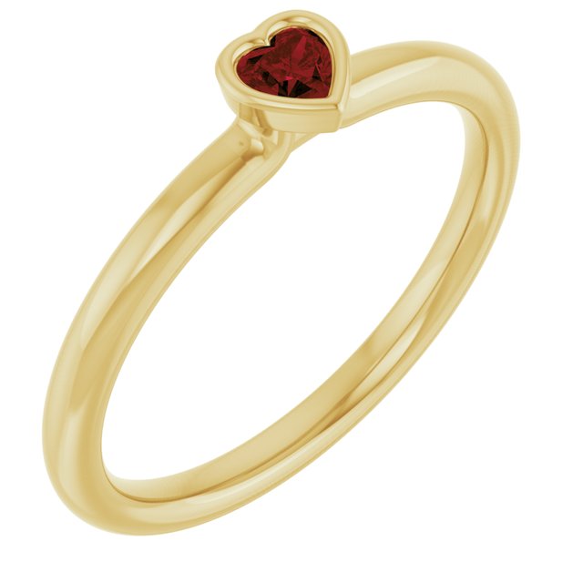 Natural Mozambique Garnet | Heart | 3 x 3mm