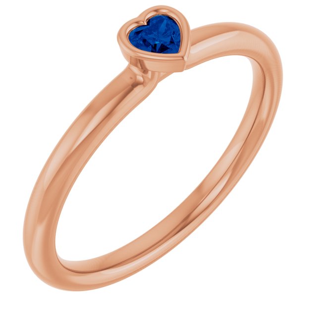 Lab-Grown Blue Sapphire | Heart | 3 x 3mm | Natural Blue Sapphire | Heart | 3 x 3mm