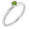 Natural Peridot | Heart | 3 x 3mm