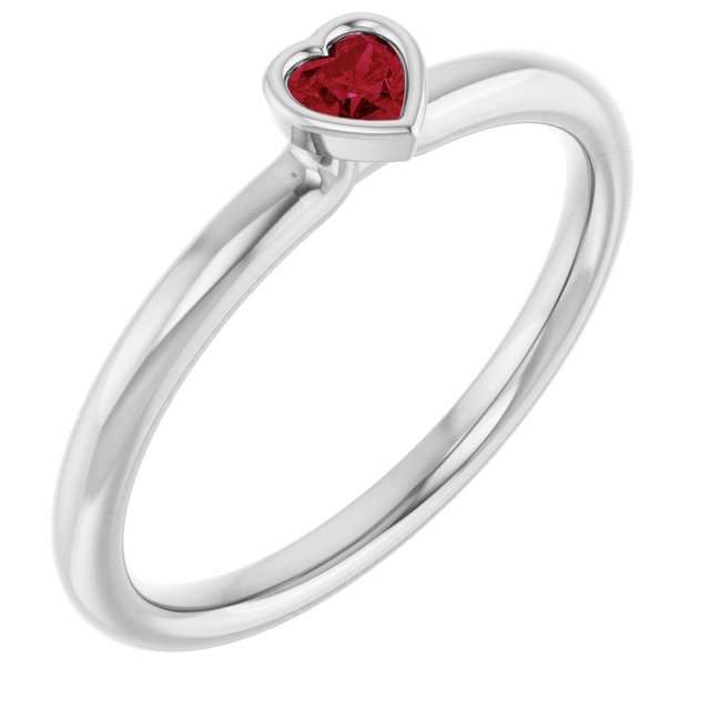 Natural Ruby | Heart | 3 x 3mm