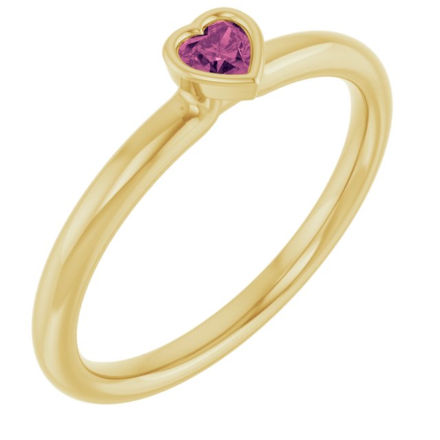 Natural Pink Tourmaline | Heart | 3 x 3mm