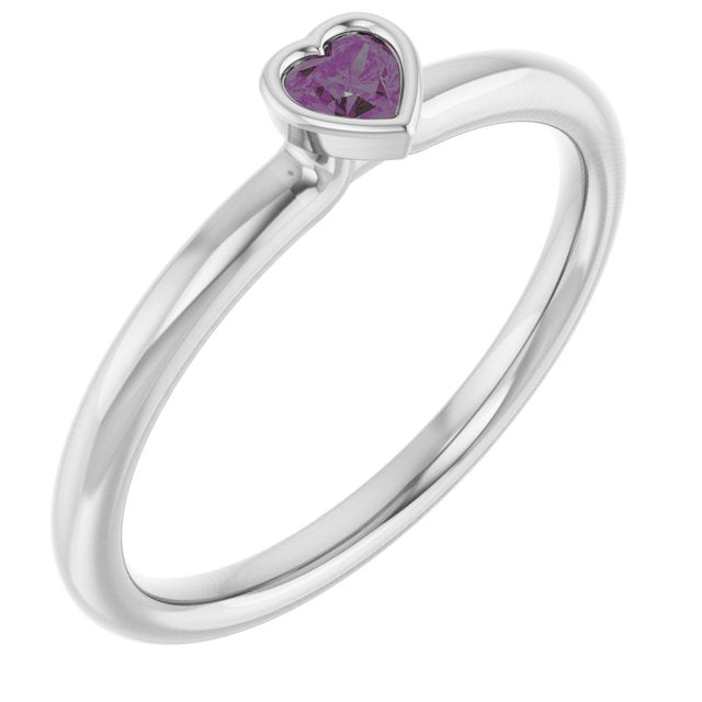 Lab-Grown Alexandrite | Heart | 3 x 3mm