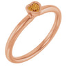 Natural Citrine | Heart | 3 x 3mm