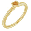 Natural Citrine | Heart | 3 x 3mm