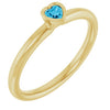 Natural Aquamarine | Heart | 3 x 3mm
