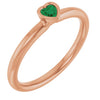 Lab-Grown Emerald | Heart | 3 x 3mm