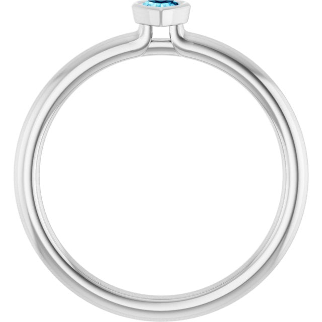 Natural Aquamarine | Heart | 3 x 3mm
