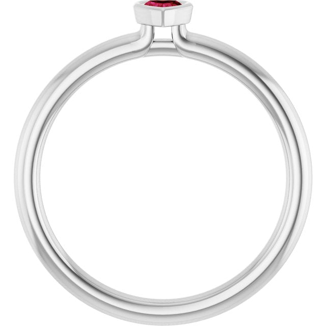 Natural Ruby | Heart | 3 x 3mm | Lab-Grown Ruby | Heart | 3 x 3mm