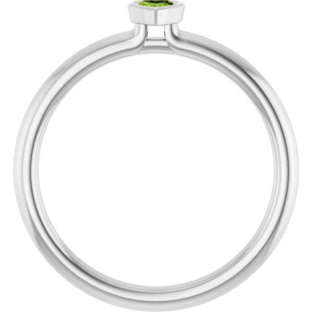 Natural Peridot | Heart | 3 x 3mm