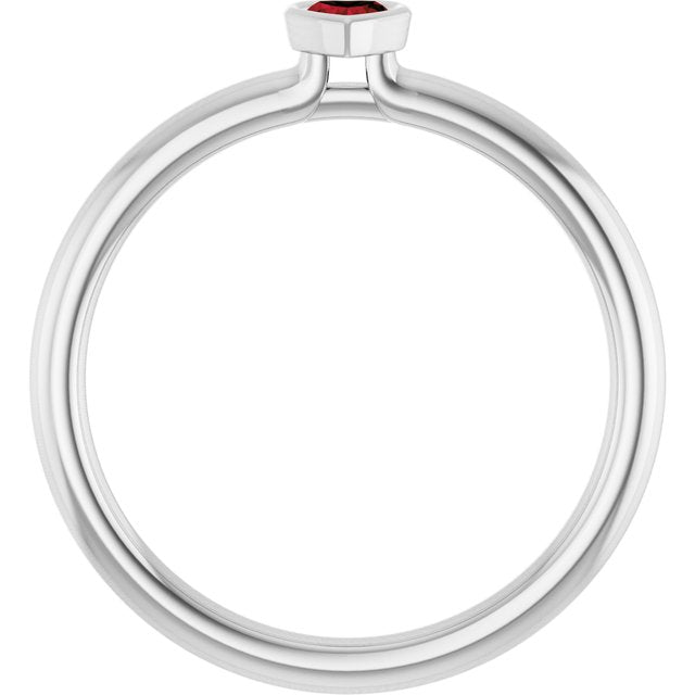 Natural Mozambique Garnet | Heart | 3 x 3mm