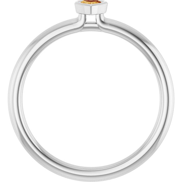 Natural Citrine | Heart | 3 x 3mm