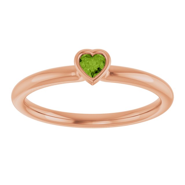 Natural Peridot | Heart | 3 x 3mm