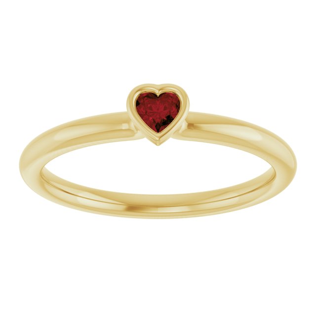 Natural Mozambique Garnet | Heart | 3 x 3mm