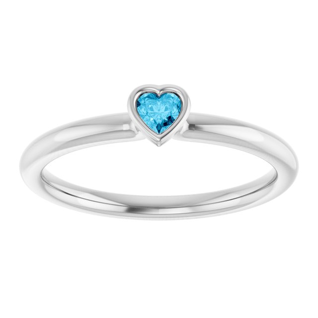 Natural Aquamarine | Heart | 3 x 3mm