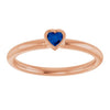 Lab-Grown Blue Sapphire | Heart | 3 x 3mm