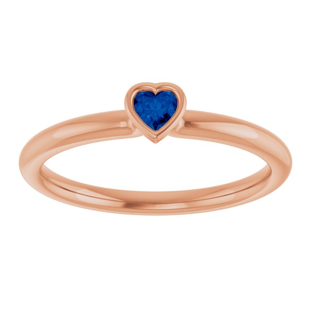 Lab-Grown Blue Sapphire | Heart | 3 x 3mm