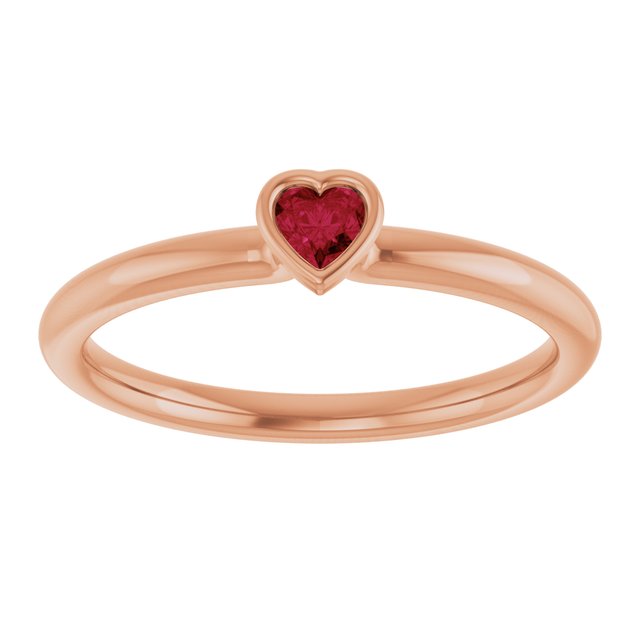 Lab-Grown Ruby | Heart | 3 x 3mm