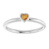 Natural Citrine | Heart | 3 x 3mm