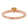 Natural Citrine | Heart | 3 x 3mm