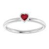 Lab-Grown Ruby | Heart | 3 x 3mm