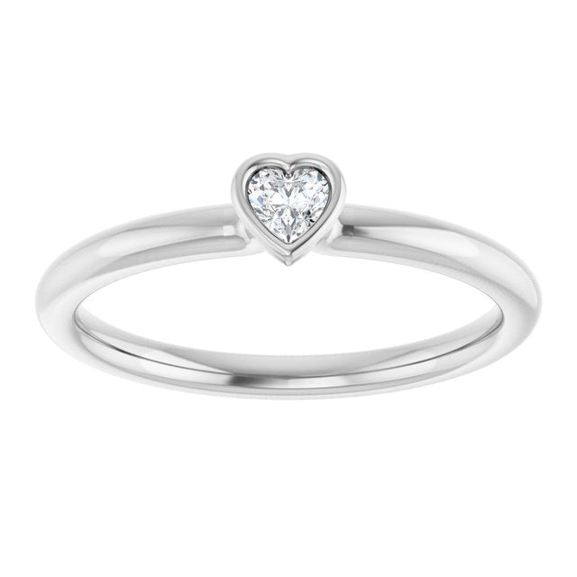 Natural White Sapphire | Heart | 3 x 3mm