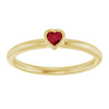 Lab-Grown Ruby | Heart | 3 x 3mm