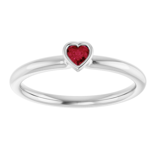 Natural Ruby | Heart | 3 x 3mm