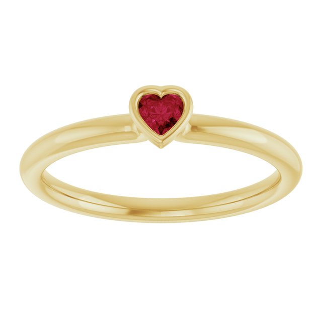 Natural Ruby | Heart | 3 x 3mm