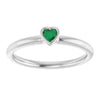 Lab-Grown Emerald | Heart | 3 x 3mm