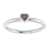 Lab-Grown Alexandrite | Heart | 3 x 3mm