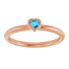 Natural Aquamarine | Heart | 3 x 3mm
