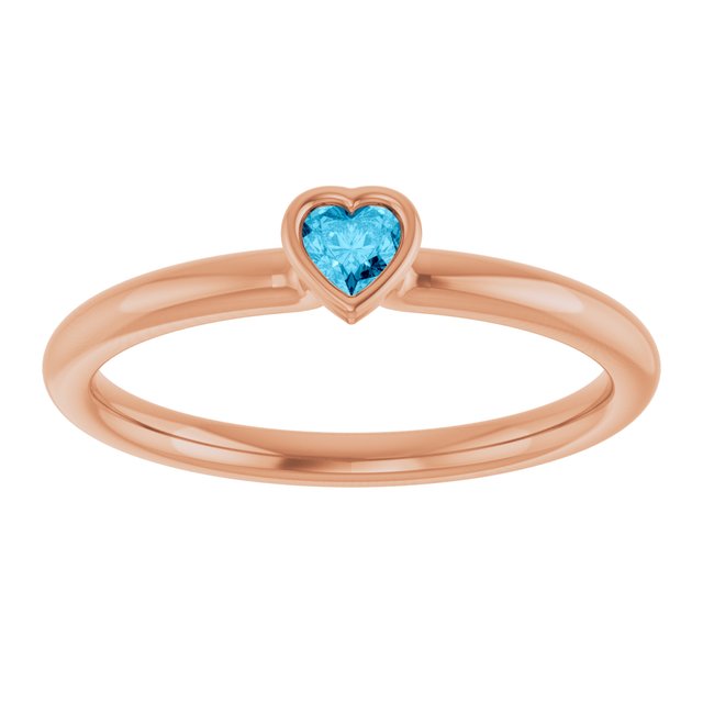 Natural Aquamarine | Heart | 3 x 3mm
