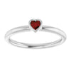 Natural Mozambique Garnet | Heart | 3 x 3mm