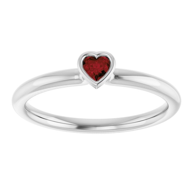 Natural Mozambique Garnet | Heart | 3 x 3mm