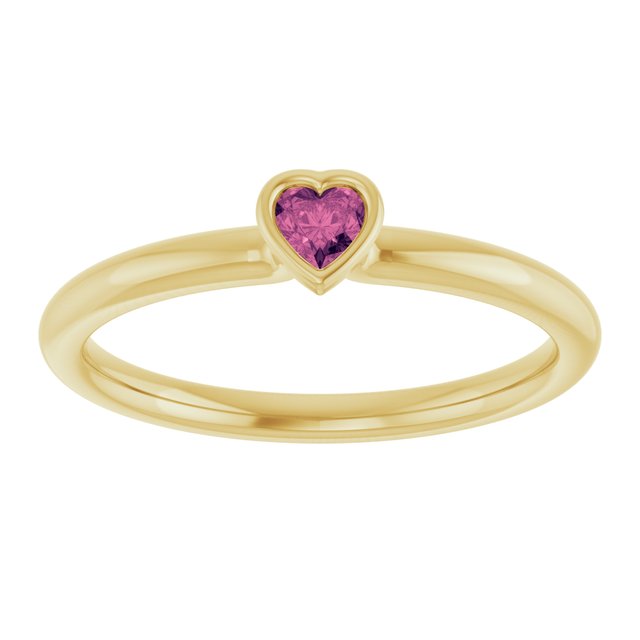 Natural Pink Tourmaline | Heart | 3 x 3mm