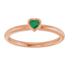 Lab-Grown Emerald | Heart | 3 x 3mm