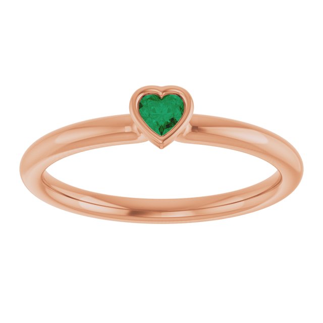 Lab-Grown Emerald | Heart | 3 x 3mm
