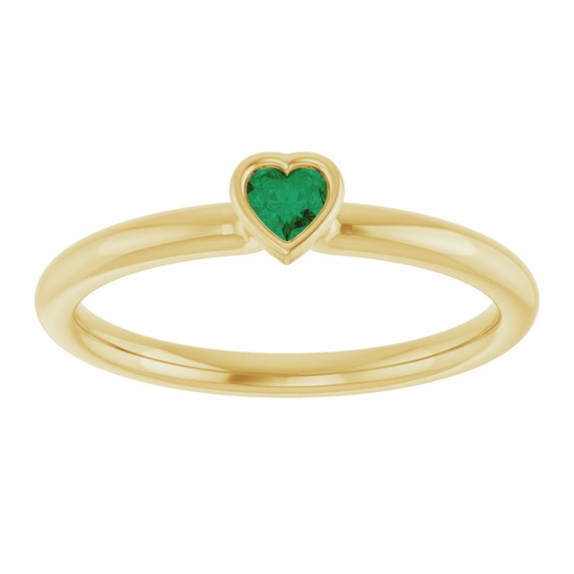 Lab-Grown Emerald | Heart | 3 x 3mm
